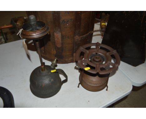 A Tilley lamp and a Veritas Mark 1 primus stove