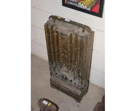 A vintage oil powered radiator