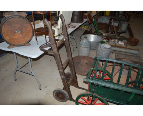 A vintage luggage / sack barrow