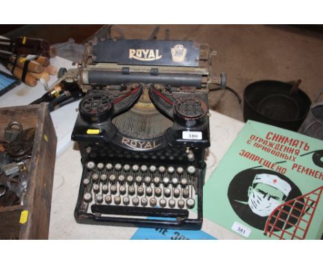 A vintage Royal manual typewriter