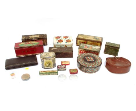 A collection of various vintage tins etc.