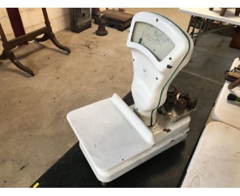 A set of Avery shop scales and some weights