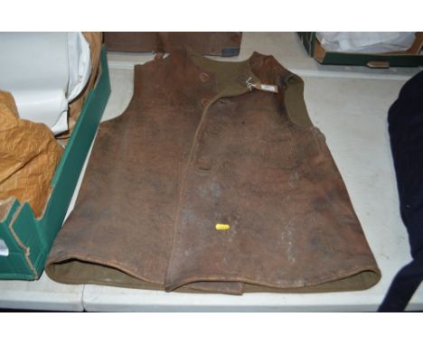 A vintage leather jerkin