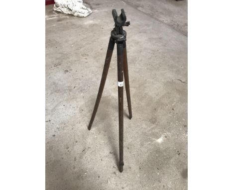 A quantity of SMRC sighter cards, a Musketry score book and a gun tripod