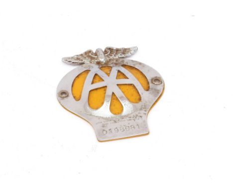 A vintage AA badge