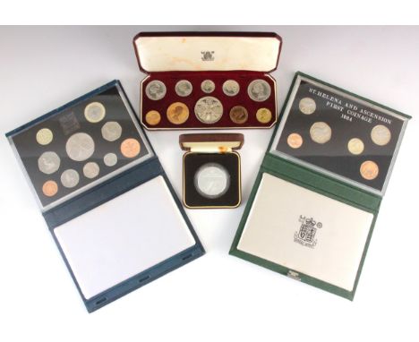 Elizabeth (1952-2022), 1953 Coronation Specimen Set, Proof, within fitted case, with a St Helena and Ascension First Coinage 
