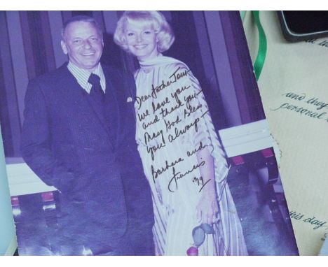 Ephemera relating to Father Thomas Rooney and his friendship with Frank Sinatra, to include: signed photograph of Frank and h
