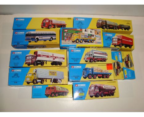 Corgi Classic die-cast model vehicles, to include: Foden eight-wheel British Road Services Nc. Keldie & Co. Ltd; Leyland Octo