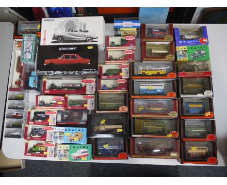 A large quantity of mainly boxed die-cast model vehicles by Exclusive First Editions, Vanguards, Corgi Trackside, Minichamps,
