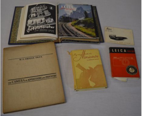Leica fotografie magazines, Leica instruction book & guide and 2 other photography books 