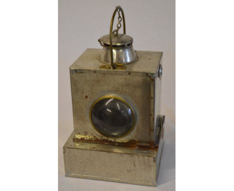 A square form railway lamp, no markings