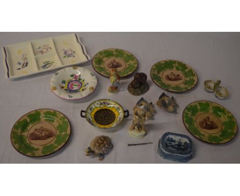 Various ceramics including Royal Doulton, Wade, Poole etc