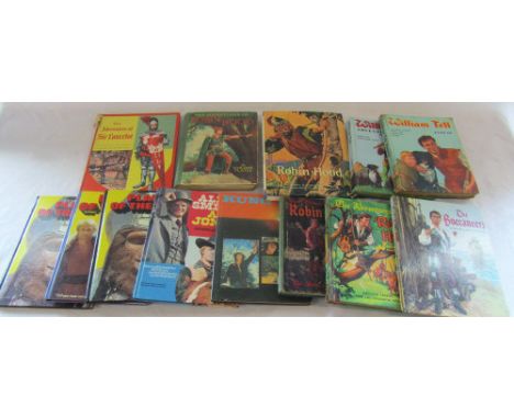 Assorted vintage television annuals inc Planet of the Apes, Robin Hood, The Bucaneers, Alias Smith & Jones and Kung Foo