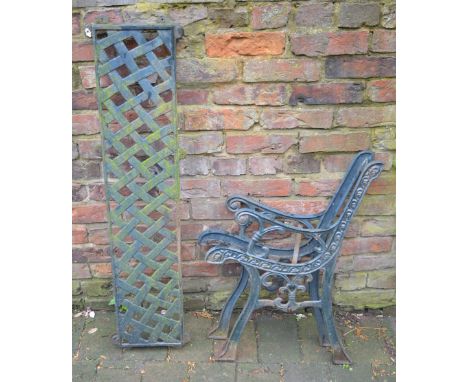 Garden bench ends and back