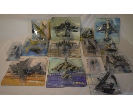 Various Amercom model aircraft including helicopters and aeroplanes