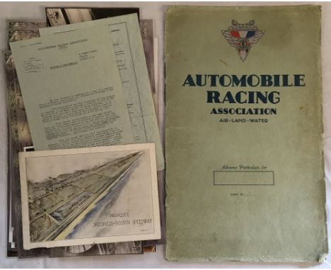David N Robinson collection - The Automobile Racing Association Air - Land - Water. 'Proposed Great New British Sports Centre