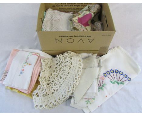 Selection of vintage table linen and mats