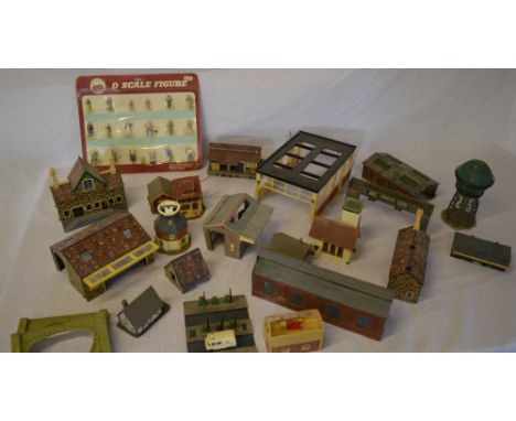 Quantity of model railway scenery buildings, a selection photographed (2 boxes)