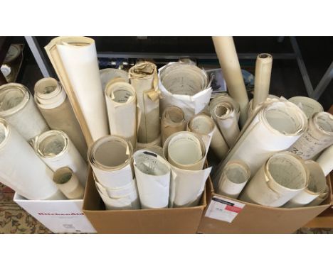 3 boxes containing a large number of early 20th century Ordnance Survey maps of Lincolnshire including Louth