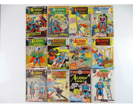 ACTION COMICS: SUPERMAN #378, 379, 381, 384, 385, 387, 389, 390, 391, 393, 457, 560 - (12 in Lot) - (1969/84 - DC - UK Cover 