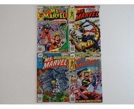MS. MARVEL #19, 20, 21, 23 - (4 in Lot) - (1978/79 - MARVEL - UK Price Variant) - Includes Ms. Marvel's new costume (#20) + O