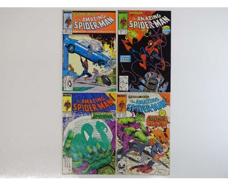AMAZING SPIDER-MAN #306, 310, 311, 312 - (4 in Lot) - (1988 - MARVEL) - Includes Action Comics #1 cover homage + Black Cat, H