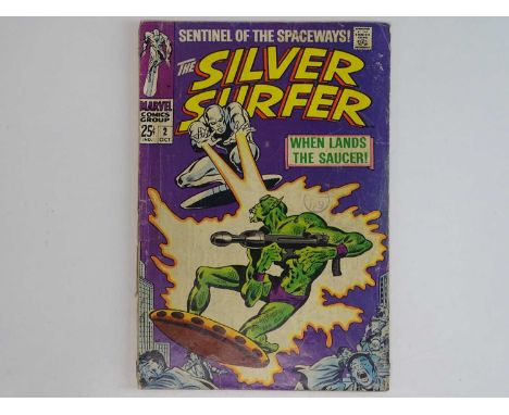 SILVER SURFER #2 - (1968 - MARVEL - UK Cover Price) - First appearance of the Brotherhood of Badoon + backup story featuring 