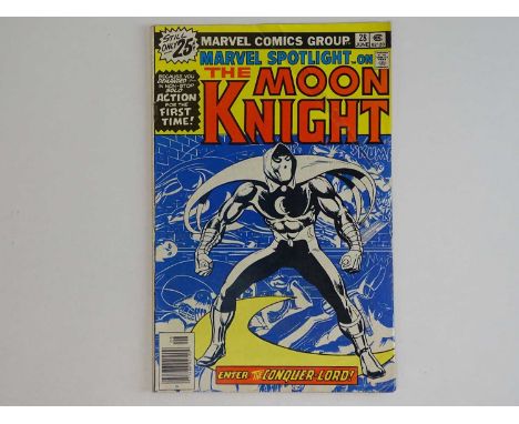 MARVEL SPOTLIGHT #28 - (1976 - MARVEL) - Moon Knight's First solo story + First time he appears as a superhero as opposed to 