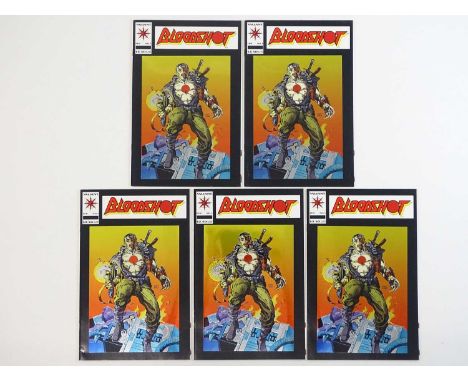 BLOODSHOT #1 - (5 in Lot) - (1993 - VALIANT) Includes Five (5) #1 (Chrome Foil Cover) First Issue of standalone title Release