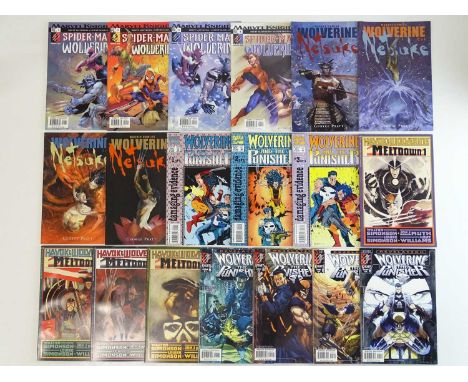 WOLVERINE LOT - (19 in Lot) - (MARVEL) Includes SPIDER-MAN WOLVERINE (2003) #1, 2, 3, 4 + WOLVERINE: NETSUKE (2002) #1, 2, 3,