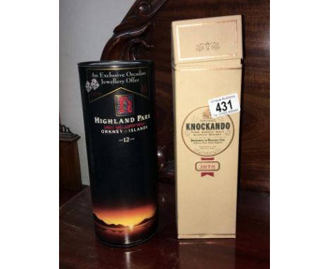 2 boxed bottles of Scotch whisky