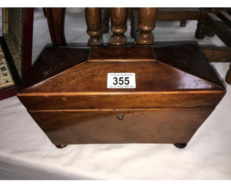 A Georgian tea caddy