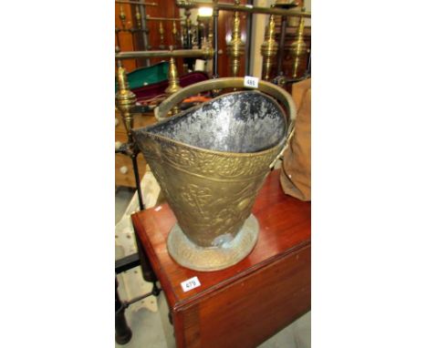 A brass coal helmet