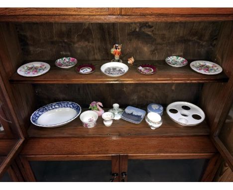 A mixed lot of collectable china including Goebel, Royal Copenhagen, Wedgwood, Coalport etc