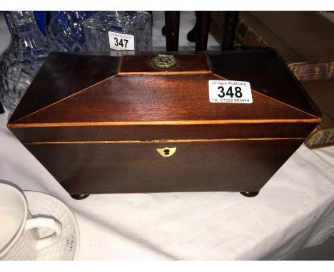 A Georgian tea caddy