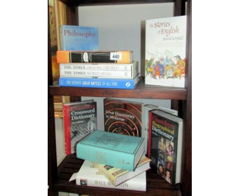 A good collection (some still sealed) of new and nearly new books including reference, Who's who in classical mythology, The 