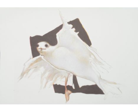 Landuyt O., 'Vogel, Vrij Gesproken', lithograph, created at the request of  the 'Orde van Vlaamse Balies' (The Flemish Bench)