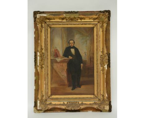Unsigned, the portrait of a gentleman, oil on canvas, 37 x 58,5cm