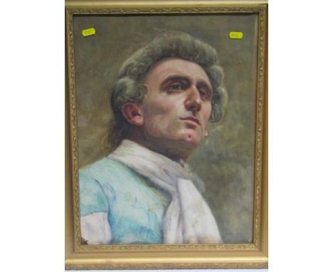 PORTRAIT, UNSIGNED WATERCOLOUR, "Portrait, possibly of Trelawney", 17" x 13" 