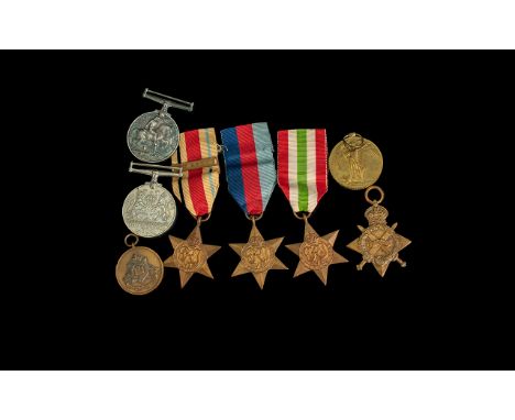 Family Group 1914-15 Star &amp; British War And Victory Medal, Awarded To 15030 PTE R TWEEDALE R LANC R + 1941 7th Bn Inter P