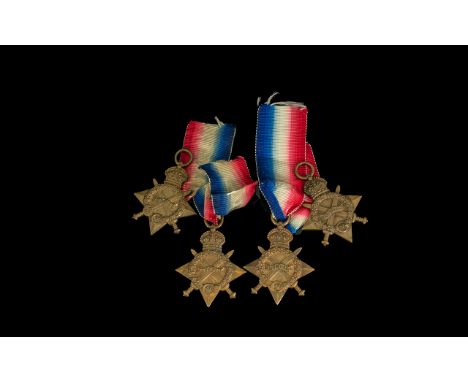 WW1 Singles 4x 1914-15 Stars Named D.A.2398 A WEBSTER D.H R.N.R, 16233 PTE J.J CORNISH DURH..L.I, 1876 W.S.A J MC K SKR RNR 1