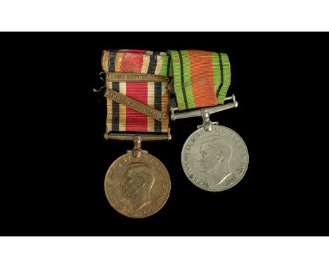 WW2 Pair Defence and Faithful Service in the Special Constabulary Medals with two clasps long service 1953 &amp; 1963 awarded
