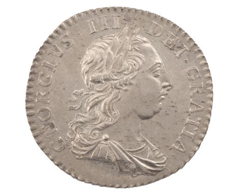 1763 George III silver 'Northumberland' Shilling - scarce (S 3742, ESC 1214, Bull 2124). Obverse: young laureate and draped b