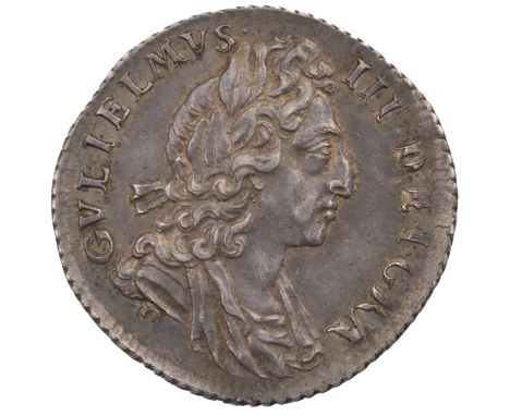 1700 William III silver Sixpence, London (S 3538, ESC 1579, Bull 1250). Obverse: draped bust facing right, 'GVLIELMVS III DEI