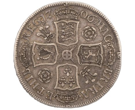 1706 Anne silver Halfcrown (S 3582, ESC 572, Bull 1361). Obverse: draped bust, facing left, 'ANNA DEI GRATIA ·' around. Rever