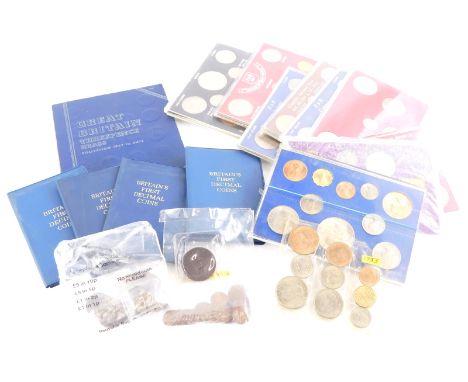 Various 1960s coin sets and other coins, to include Britain's First Decimal, other British coins, Business First Decimal Coin
