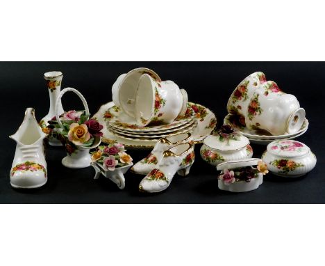 A collection of Royal Albert Old Country Roses pattern ceramics, to include cups, saucers, novelties, etc.