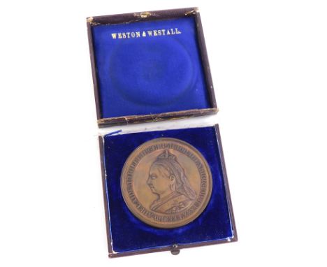 The Adelaide Jubilee International Exhibition 1887, to a Weston and Westall, First Order of Merit in presentation case.