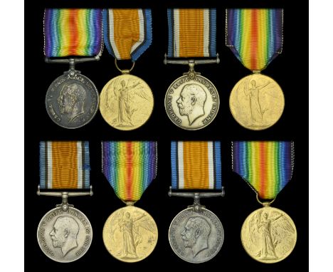 Pair: Private A. F. Hawke, 38th Battalion, Canadian Infantry British War and Victory Medals (410504 Pte. A. F. Hawke. 38-Can.