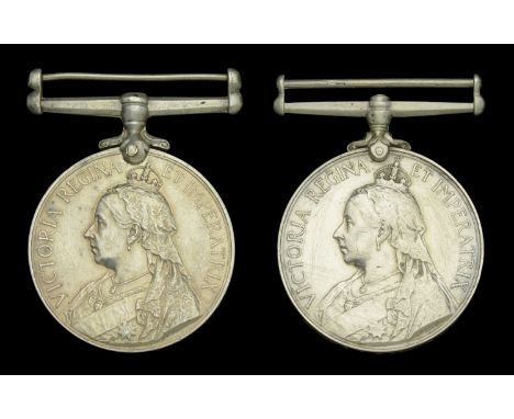 Queen’s South Africa 1899-1902, no clasp (2), (6634 L. Corpl: J. Webster. Midd’x Regt.; Condr. R. F. Dixon. A.S.C.) first wit